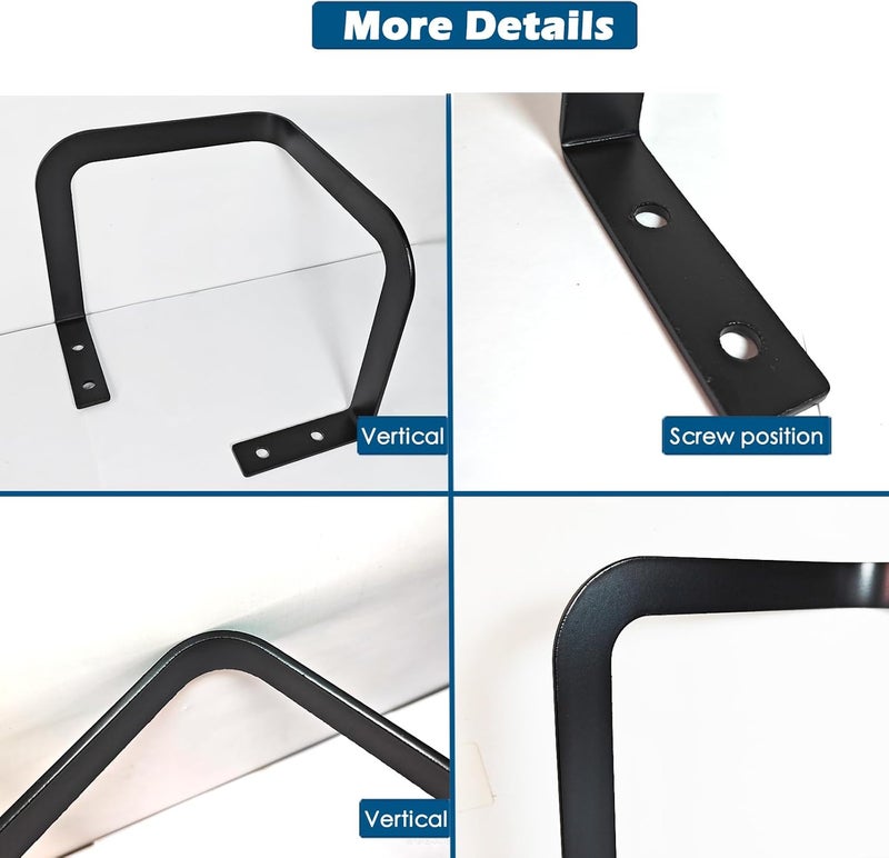 Benbuoo Mattress Retainer Bar 2PCS, 5.5'' Corner, Black, Non Slip, Metal, Adult, MATTRESS COVER - Image 5